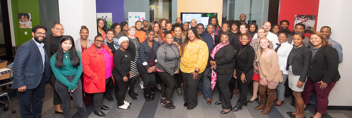 The full group of MBK Detroit Innovation Challenge semi-finalist teams